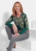 Glitzershirt mit Paisley-Druck