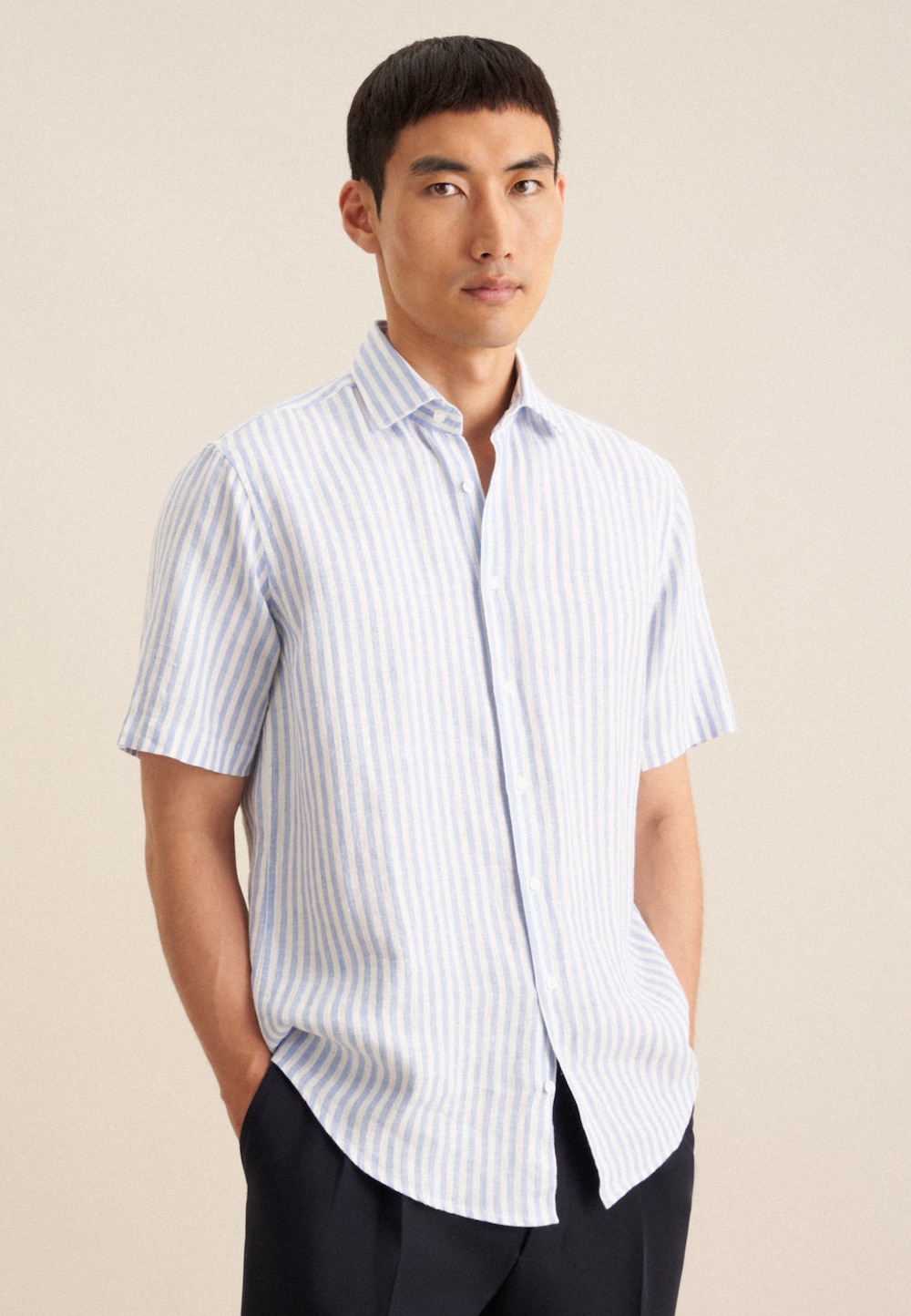 Herren Business Hemd - Streifen