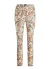 Florale Stretchhose in Slim Fit