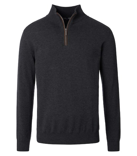 Troyer uni Basic Knitwear