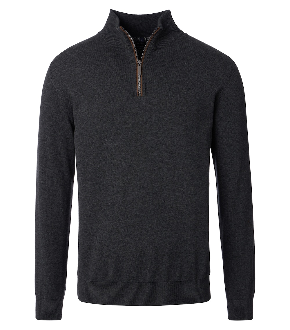 Troyer uni Basic Knitwear