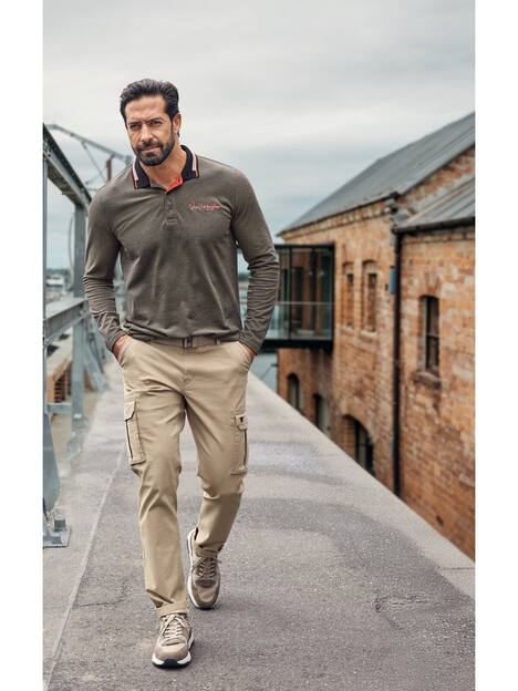 Langarm-Poloshirt KNUTSEN