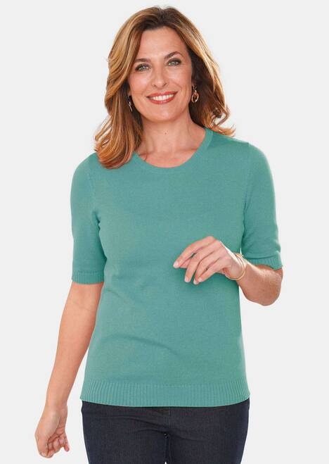 Klassisches Stricktwinset