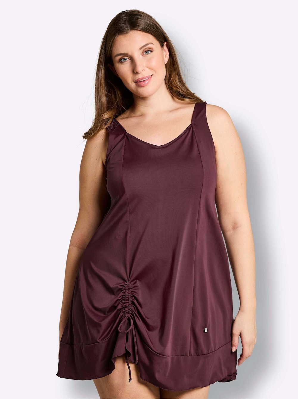 Badekleid Badekleid mit Raffung am Saum