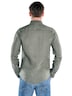 Herren Leinenhemd mit gewaschener Optik , Khaki