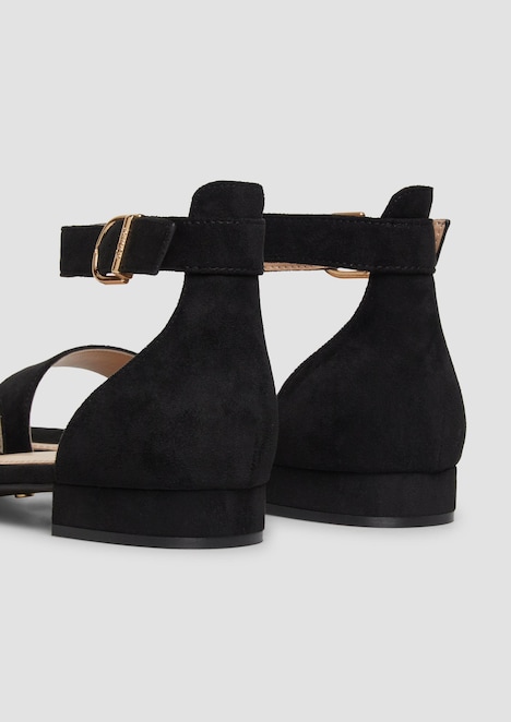 Sandalen in Leder-Optik