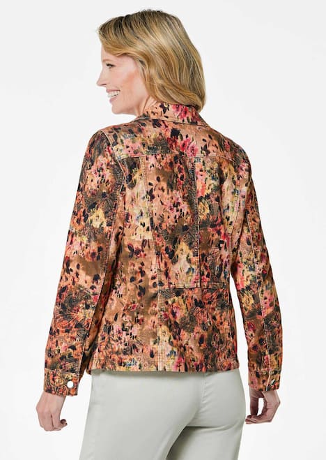 GOLDNER Jas Baby-corduroy jasje met opvallende print