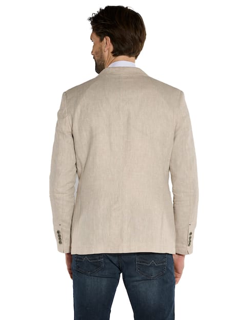 engbers Herren Freizeit-Sakko mit Leinenanteil , Beige