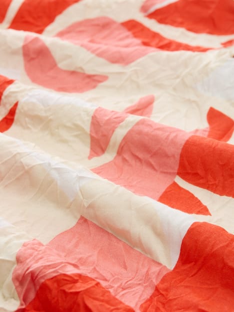 Crinkle T-Shirt mit Muster