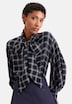 Damen Ausgestellte Bluse - Karo