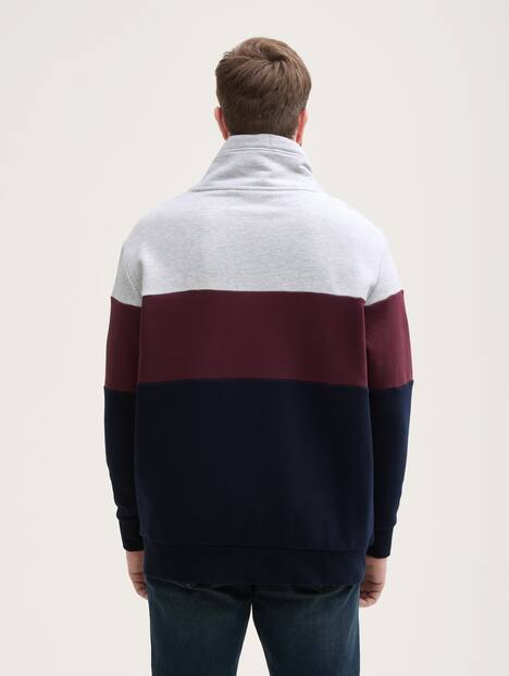 Sweatshirt mit Colour Blocking