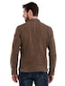 Herren Lederjacke regular , Braun