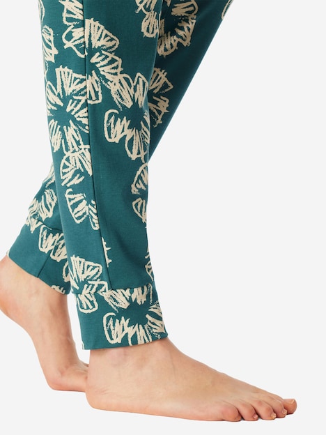 Schiesser Damen Pyjama Modern grün