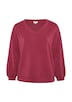 Scuba-Sweatshirt mit V-Ausschnitt