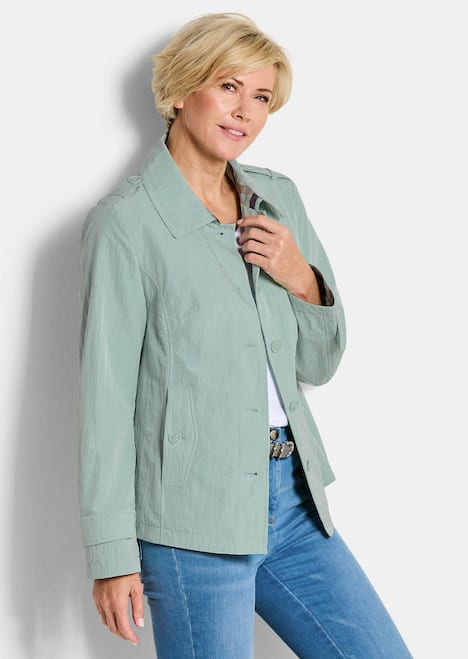 Übergangsjacke mit Crash-Optik