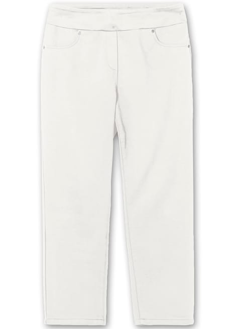 Schlupfhose 7/8-Hose mit Schlupfbund, schmale Form Rundumdehnbund Uni