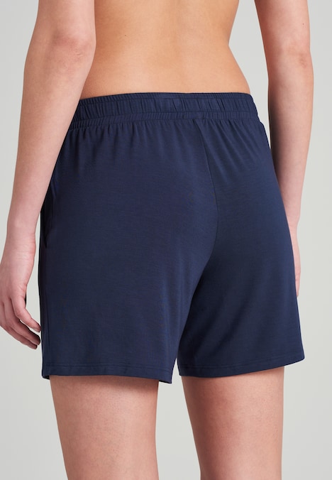 Schiesser Damen Hose kurz - blue - 44
