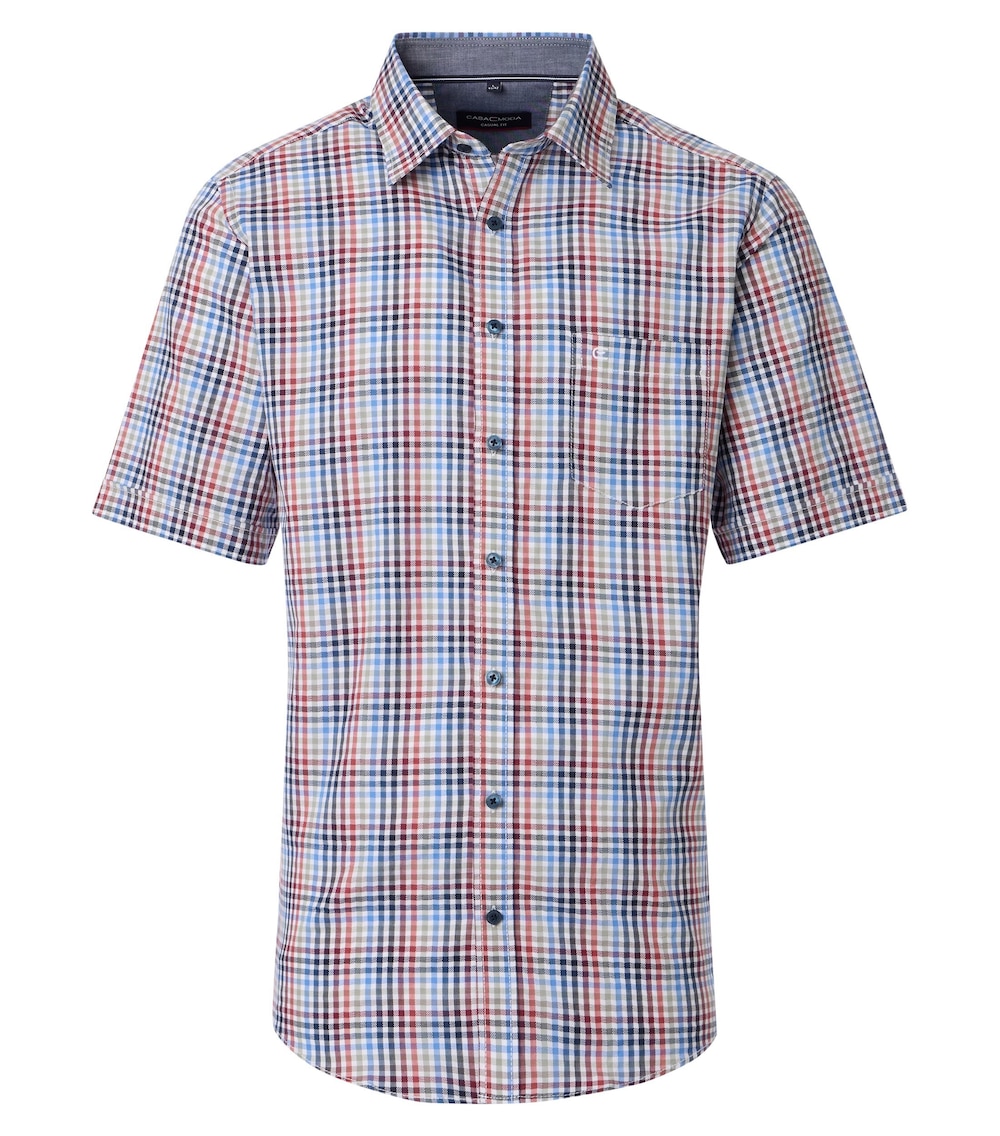 Freizeithemd Kurzarm kariert Casual Fit
