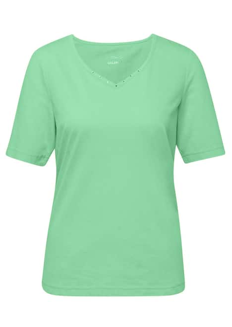 Halbarm Basic-Shirt aus Baumwolle