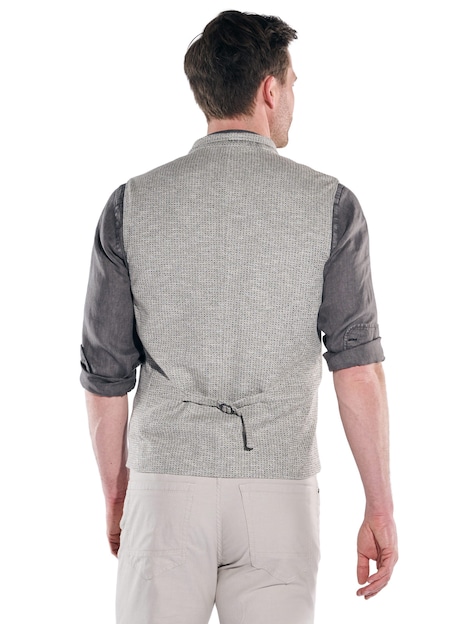 Herren Weste , Braunbeige