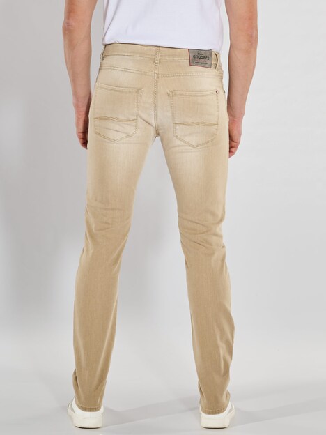 Herren Super-Stretch Jeans regular , Sand