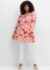 Longbluse Langarm Sonstiges Muster Ohne Kragen