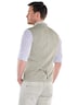 Herren Sakko-Weste in Waffel-Optik made in Europe , Khaki