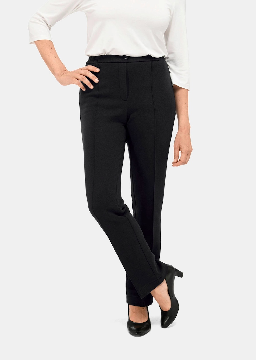 Warmende jersey broek met tailleband
