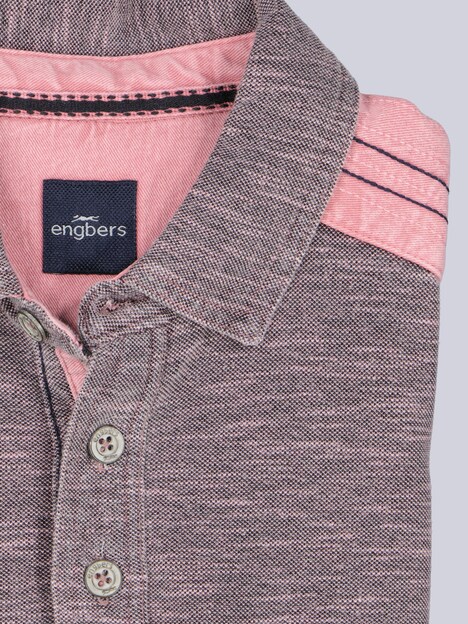 Herren Poloshirt , Rosa