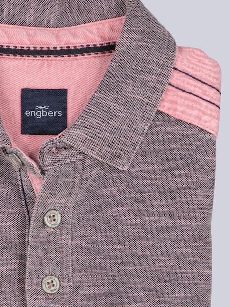 Herren Poloshirt , Rosa