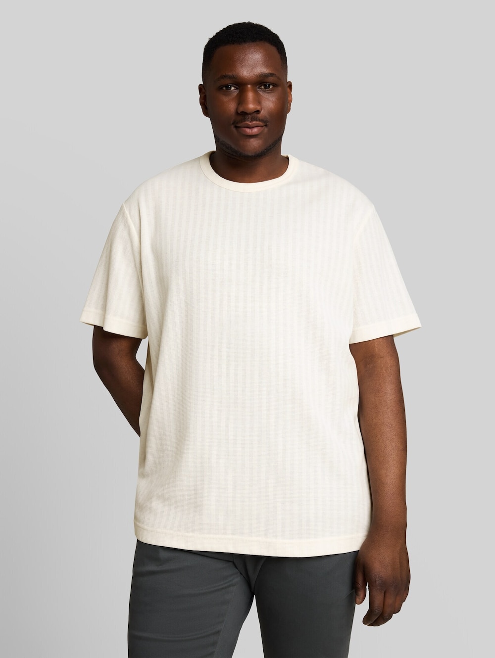 T-Shirt mit Waffelstruktur