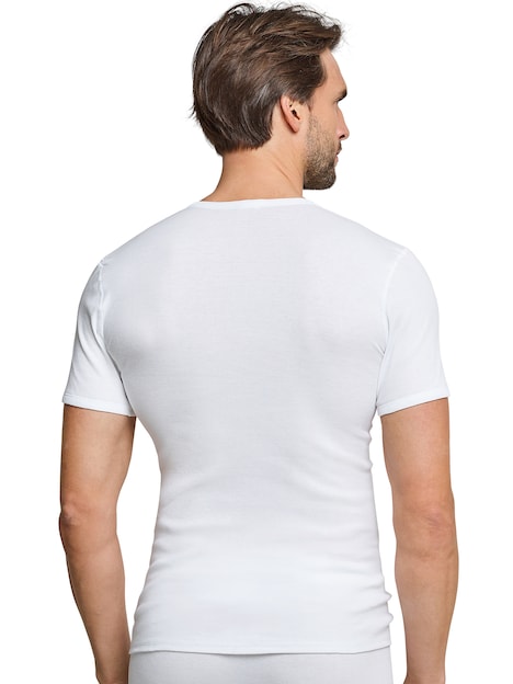 Schiesser Herren Unterhemd Basic Doppelripp Essentials
