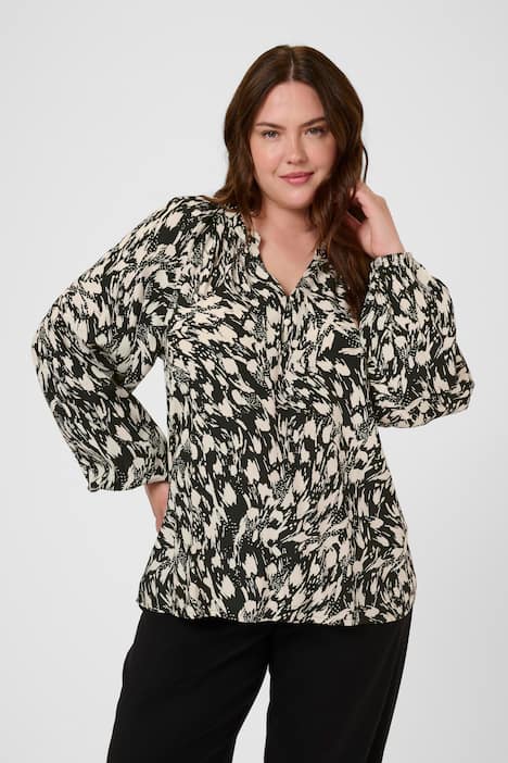 Kurzarm-Bluse Regular fit