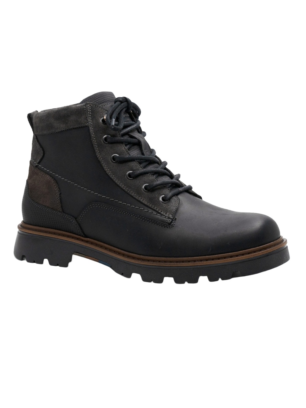 Herren Boots aus kernigem Vollrindleder , Anthrazit