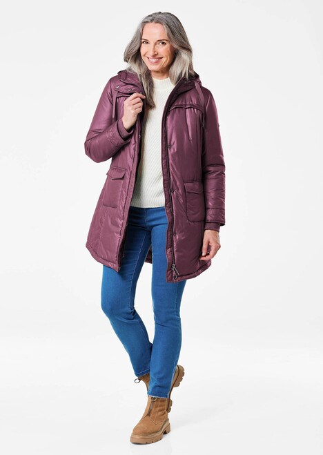 Sportiver Anorak mit Kapuze & Stepp