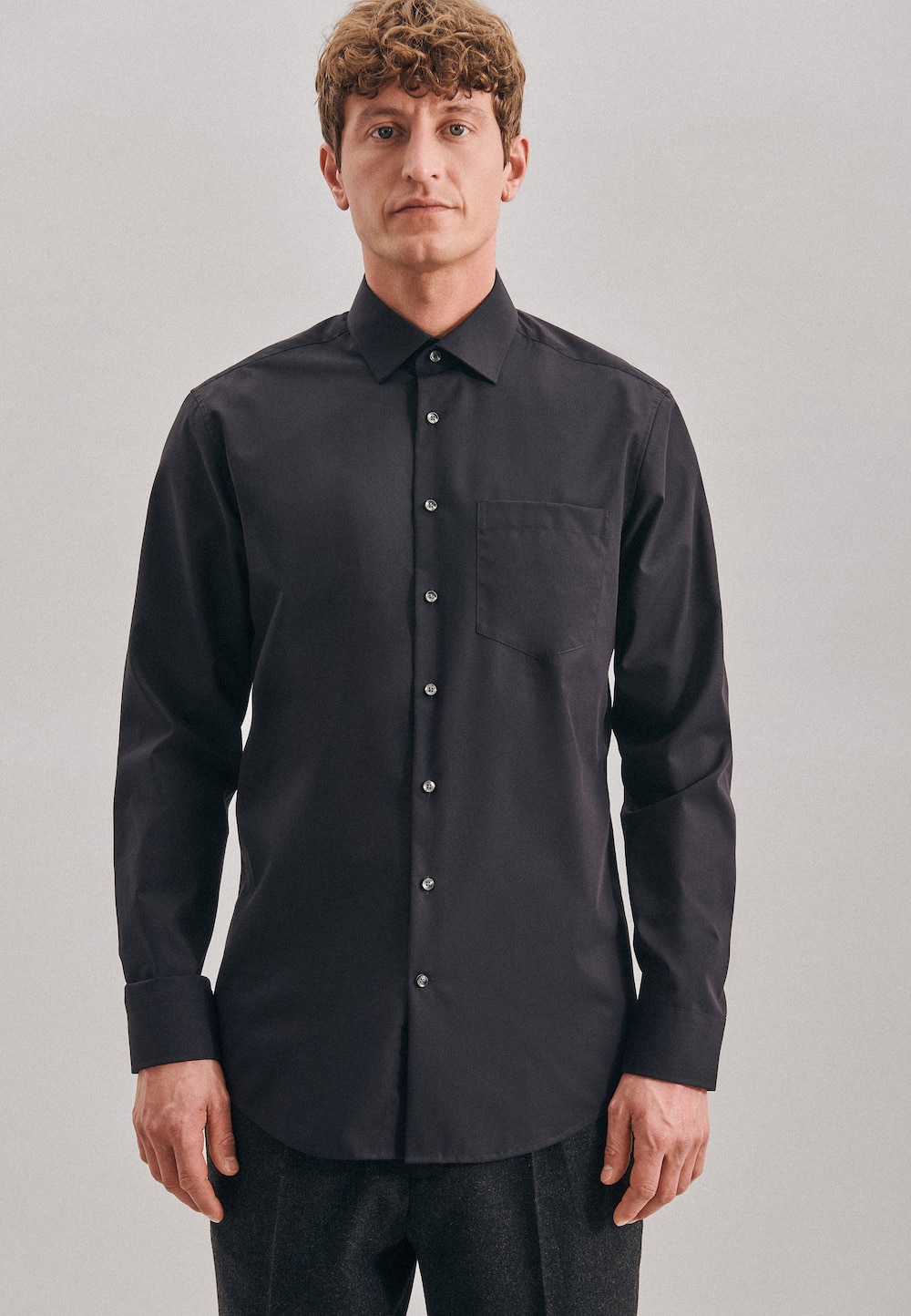 Herren Business Hemd - Uni