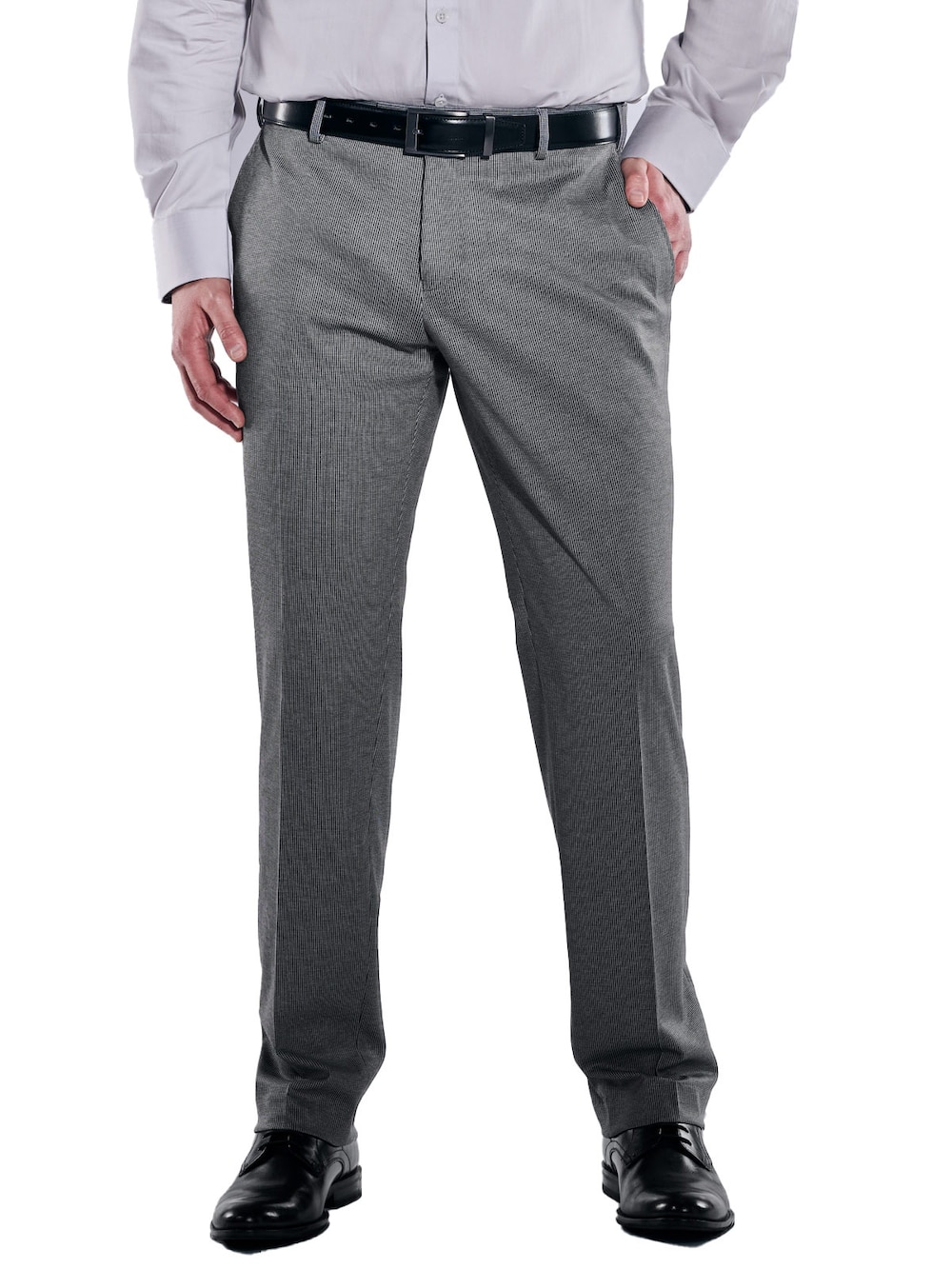 Herren Anzug-Hose slim fit , Grau