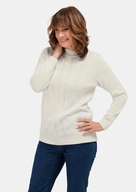 Pullover Pullover mit streckendem Zopfmuster