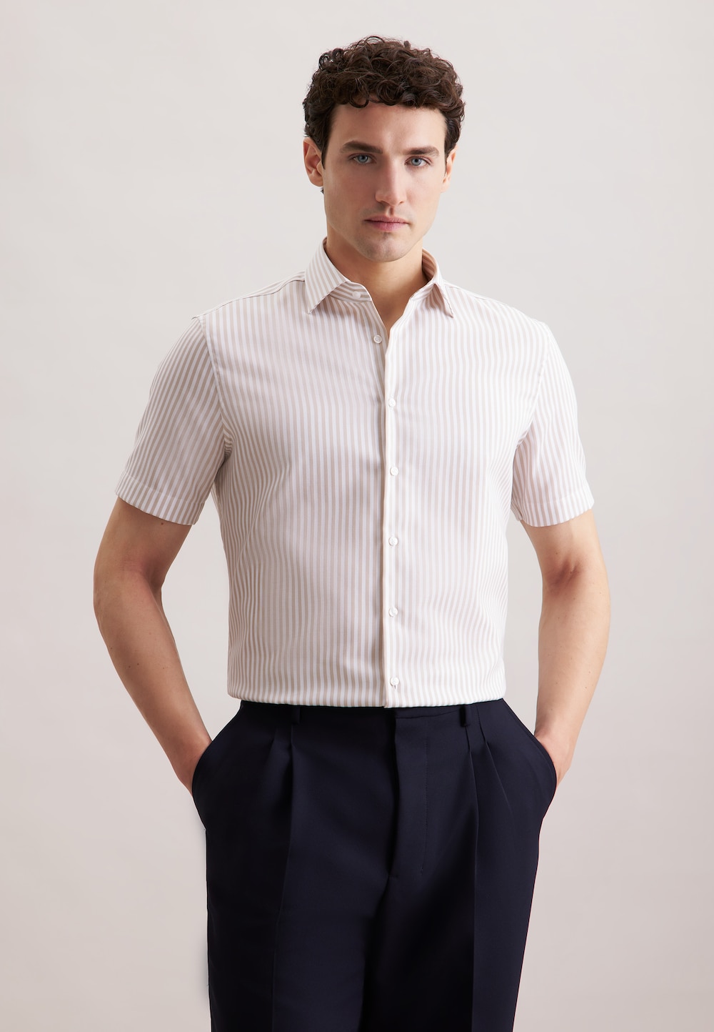 Herren Business Hemd - Streifen