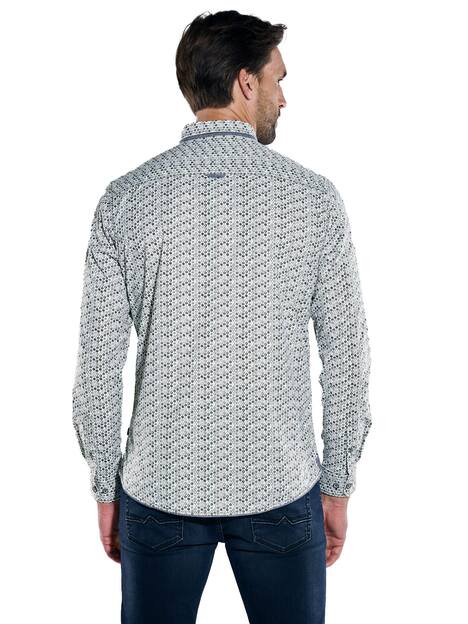 engbers Herren Langarm-Hemd gemustert , Gruen