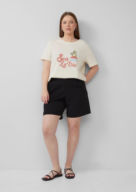 Shorts aus Interlockjersey mit Elastikbund
