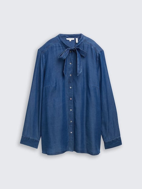 Bluse mit Schleifen-Detail