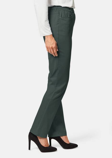 GOLDNER Katoenen broek met elastische band Lichte katoenen broek met elastische band