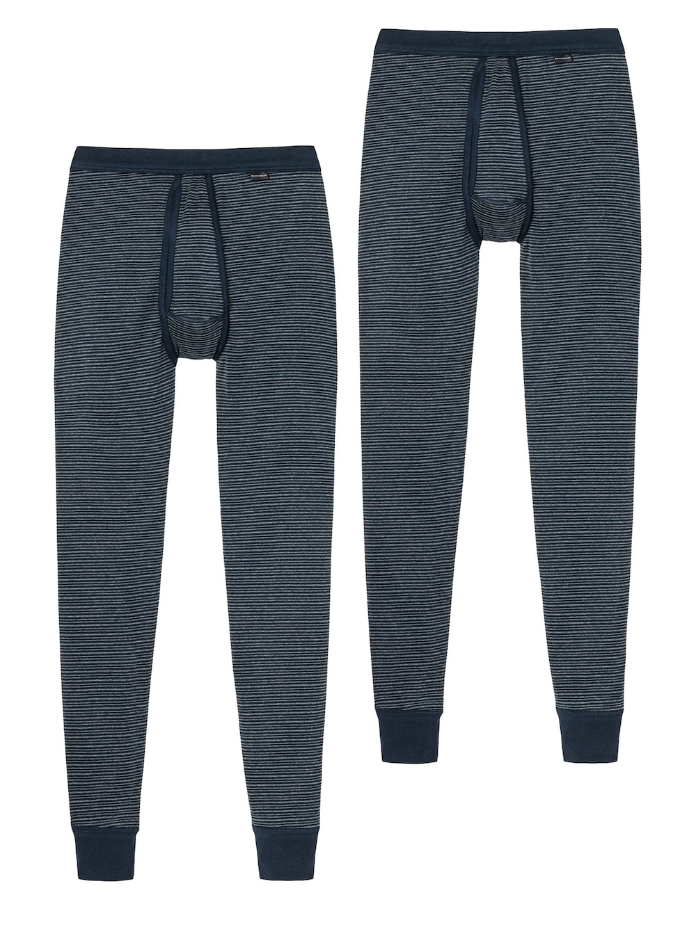 Schiesser Herren Lange Unterhose Feinripp Melange