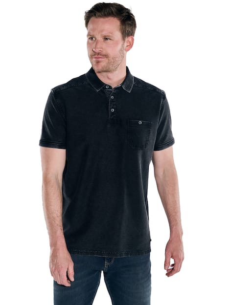 engbers Herren Polo-Shirt regular , Schwarz