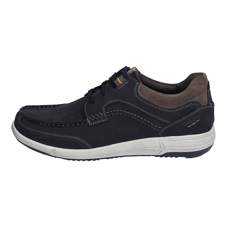 Herren Halbschuh Enrico 26, indigo-kombi