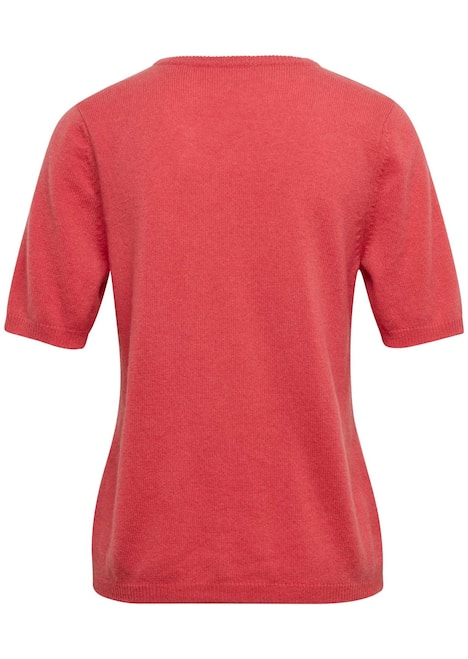 GOLDNER Pullover van kasjmier met ronde hals Pullover van kasjmier met korte mouwen en ronde hals