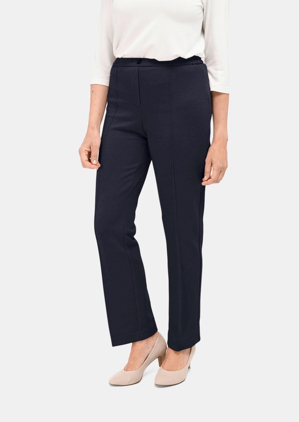 Warmende jersey broek met tailleband