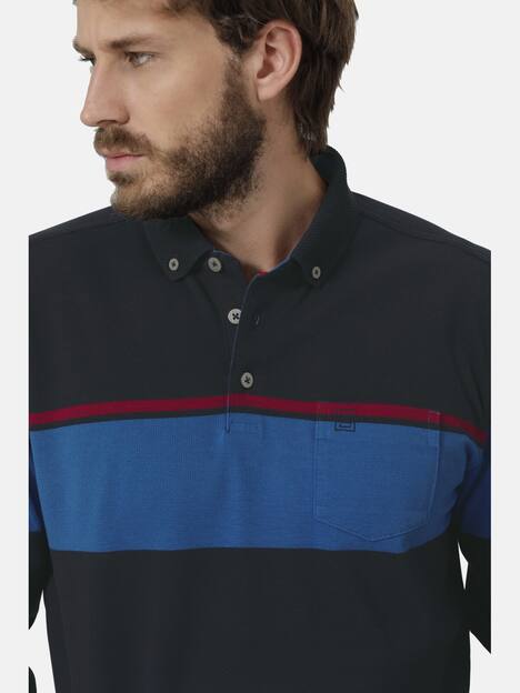 Langarm-Poloshirt SERENZIO