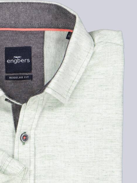 engbers Herren Kurzarm-Hemd in Leno Warenqualität , Gruen